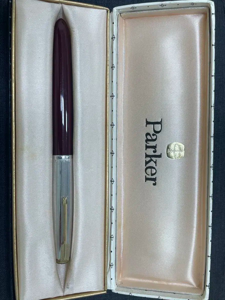 パーカー PARKER 万年筆 51 シルバー キャップ バーガンディ 14K B ニップ