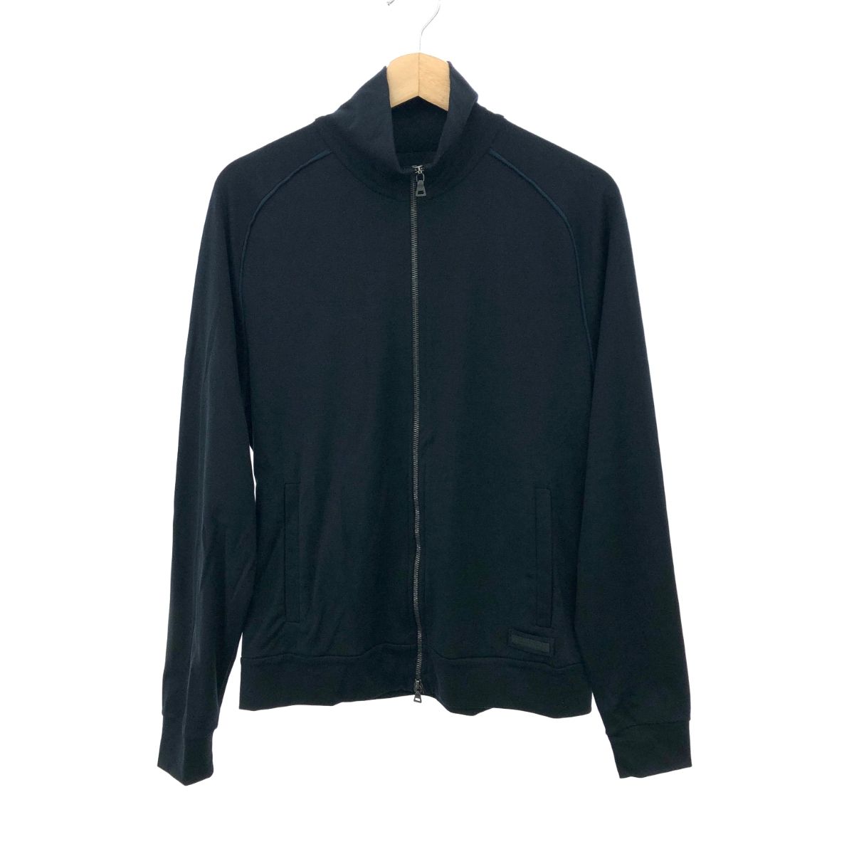 プラダドライバーズジャケット PRADA プラダ ドライバーズジャケット サイズ:L パイピング ブラック