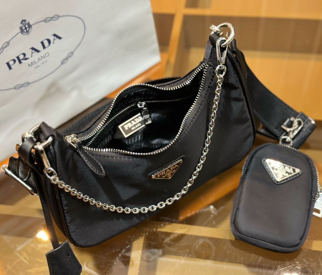 極美品 プラダ PRADA ショルダーバッグ ハンドバッグ 財布 3点