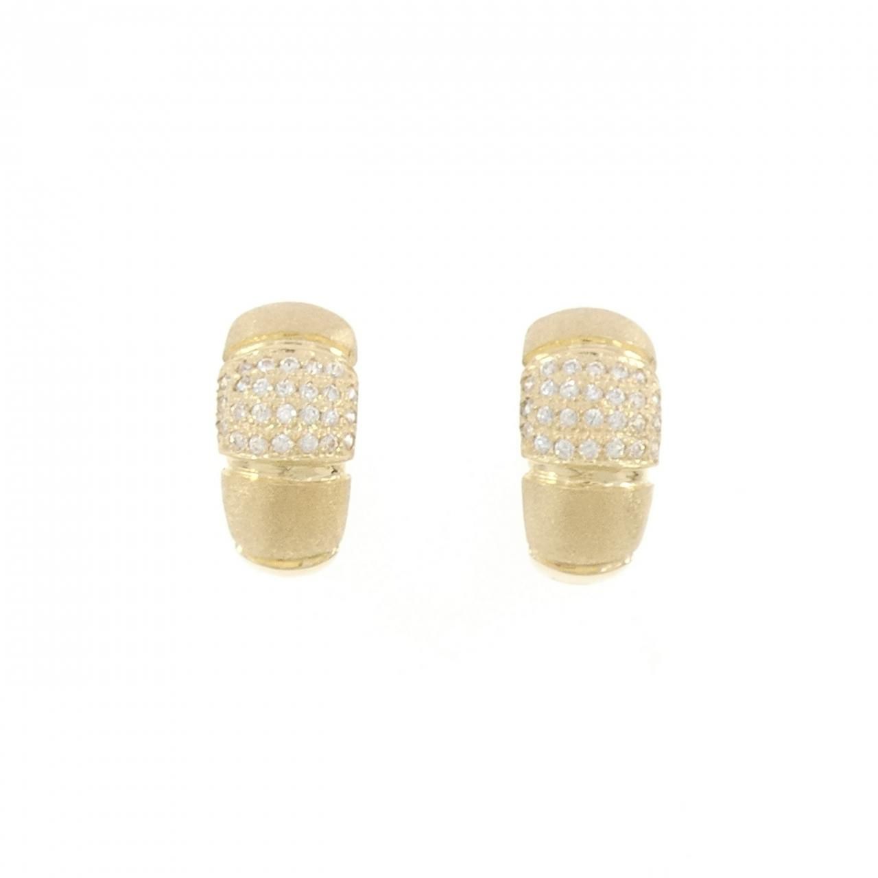 585YG キュービック ピアス - メルカリ 