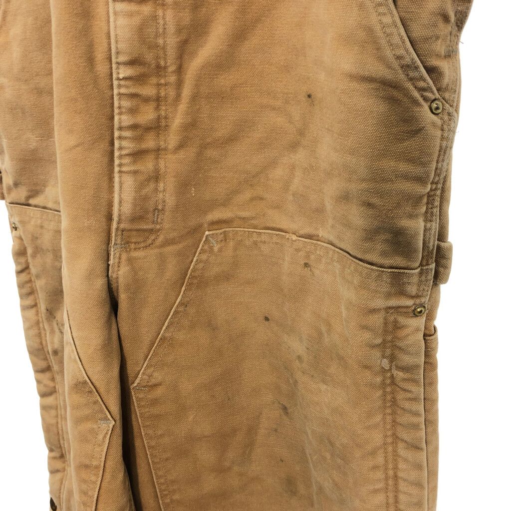 70年代　Carhartt/カーハート　ブラウン ダブルニーオーバーオール 90's Carhartt ブラウンダックオーバーオール 