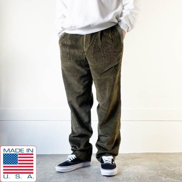 90s willis-geiger 太畝 ツータック コーデュロイ パンツ W32 ウィリス アンド ガイガー アメリカ製 ビンテージ D145-25-0044ZTW