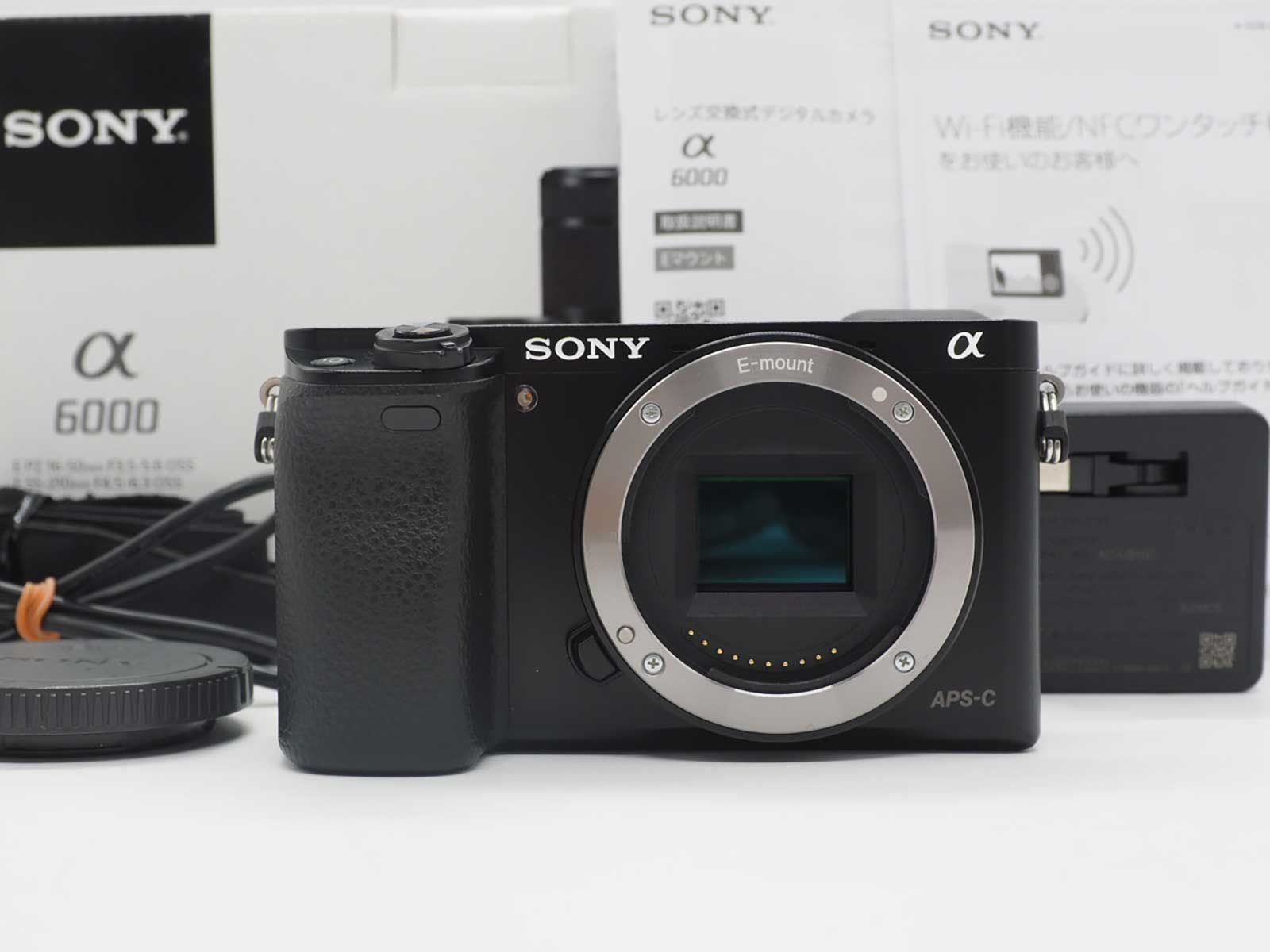 新品 SONY α6000 ILCE-6000 ボディ ブラック バッテリー有 SONY α6000