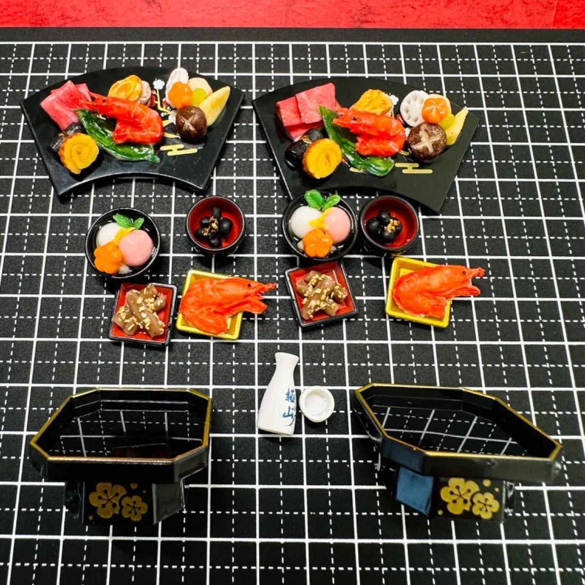 449 おせち料理セット️ミニチュアフード おせち ドールハウス