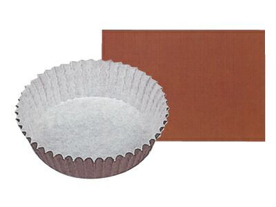 ペットカップ丸型 茶ベタ 152径×25H