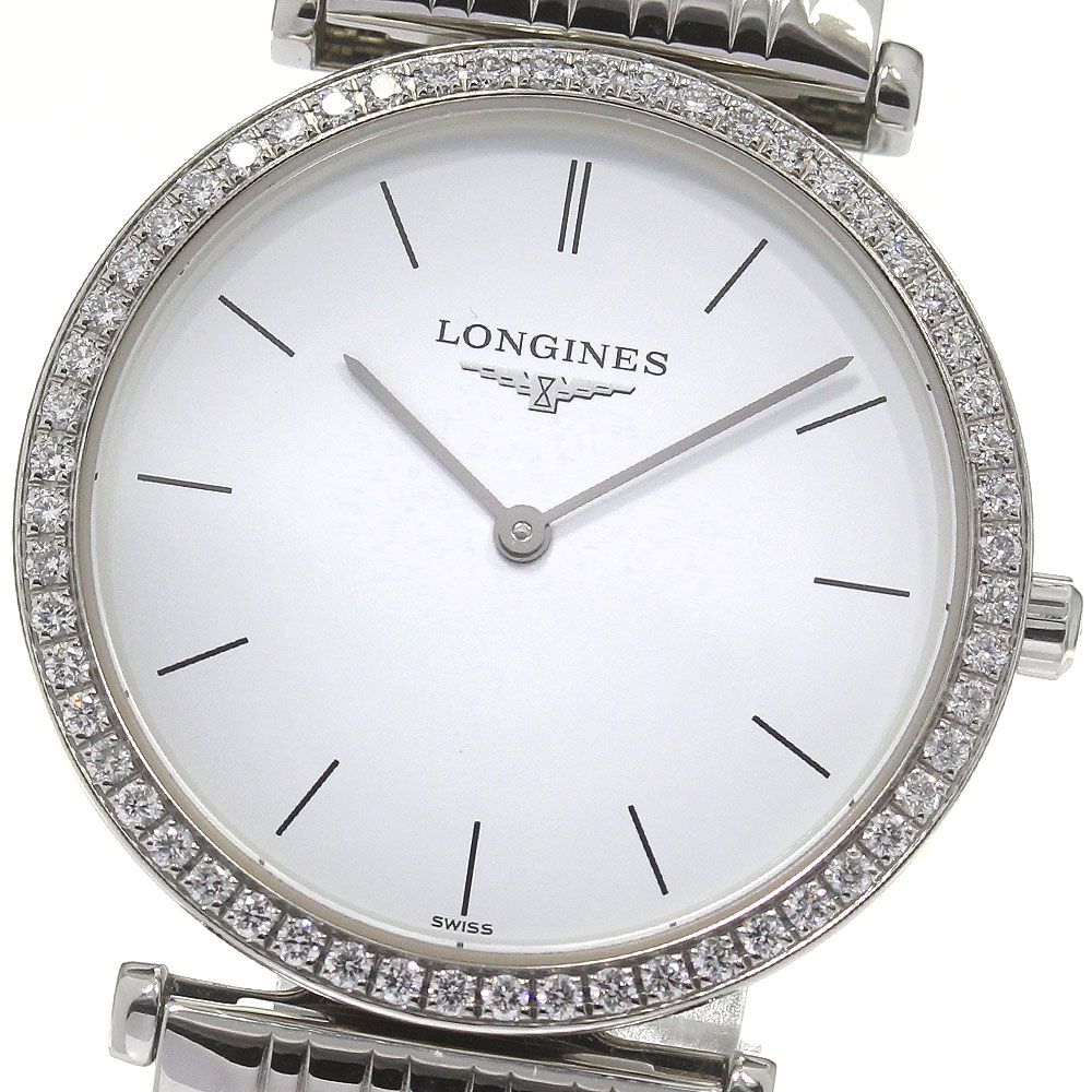 ロンジン LONGINES L4.513.0 ラ グランクラシック ダイヤベゼル クォーツ レディース良品_824534