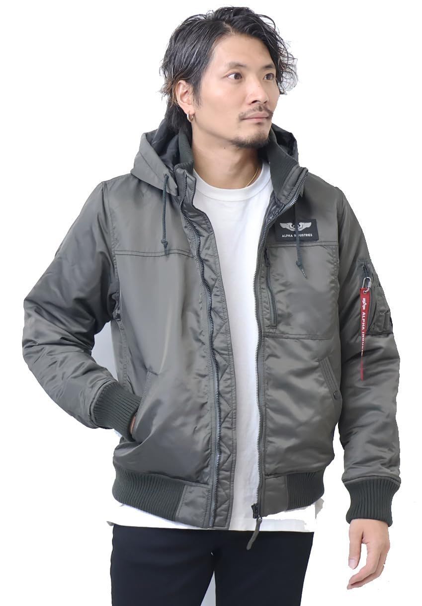【人気商品】[アルファ インダストリーズ] アウター フーデッドリブジャケット TA1672 メンズ