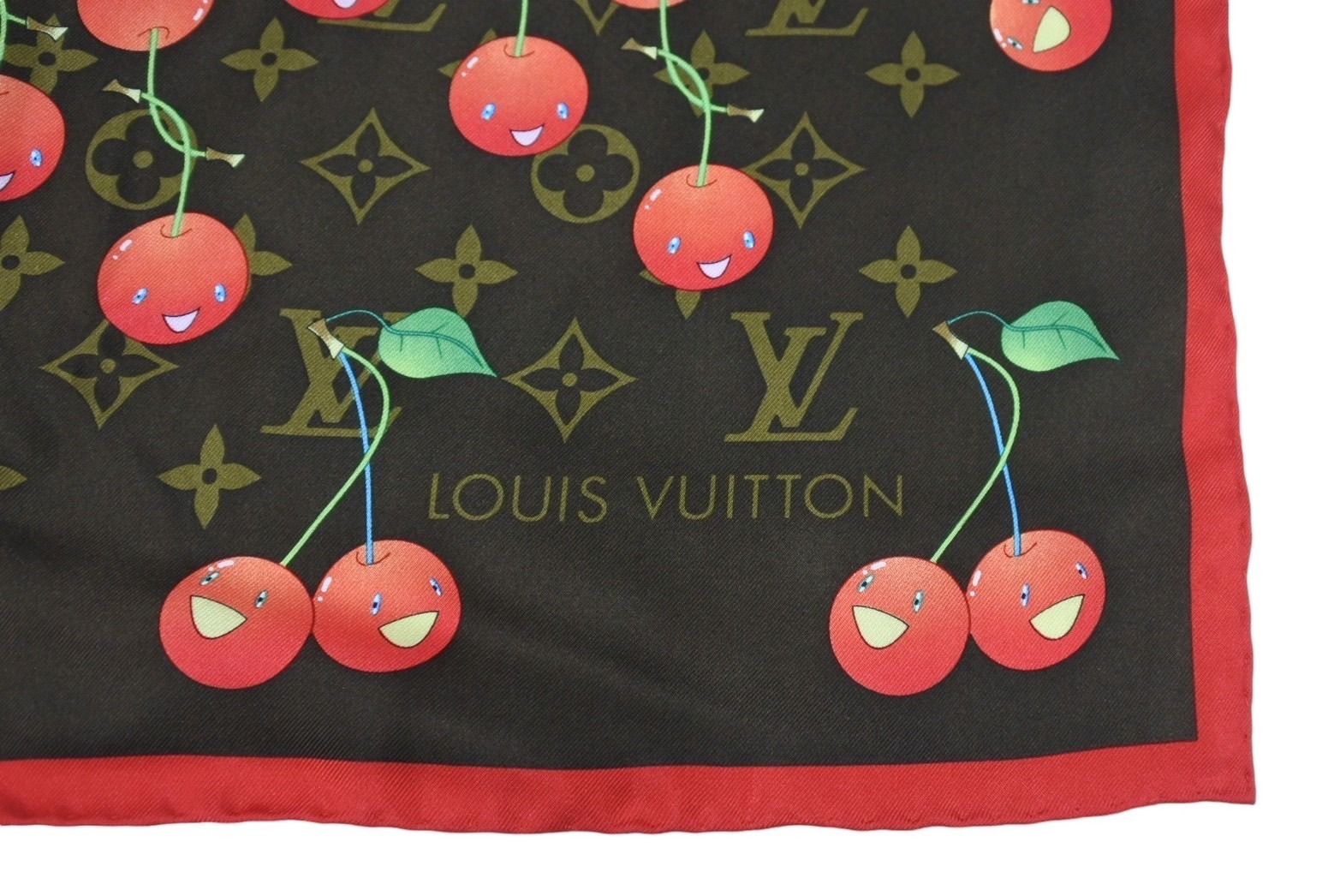 LOUIS VUITTON ルイヴィトン スカーフ モノグラムチェリー