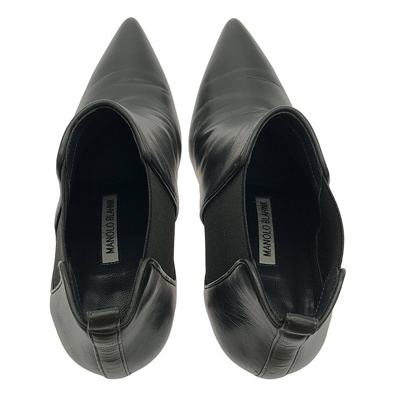 MANOLO BLAHNIK / マノロブラニク | レザー サイドゴア ヒール
