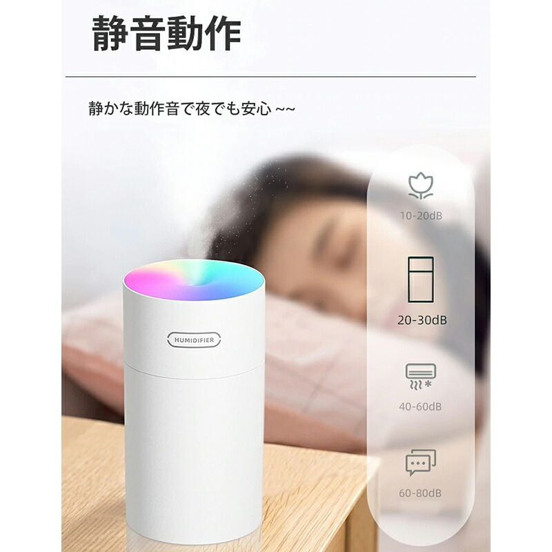 セール・2個セット】卓上加湿器 車載加湿器 7色LEDライト 270ML 75%アルコール殺菌 持ち運び オフィス 子供部屋 花粉対策 乾燥防止 -  メルカリ