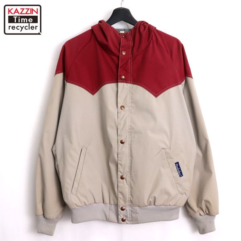 80s PowderhornMountaineering ツートン スキー ジャケット メンズ 表記Lサイズ