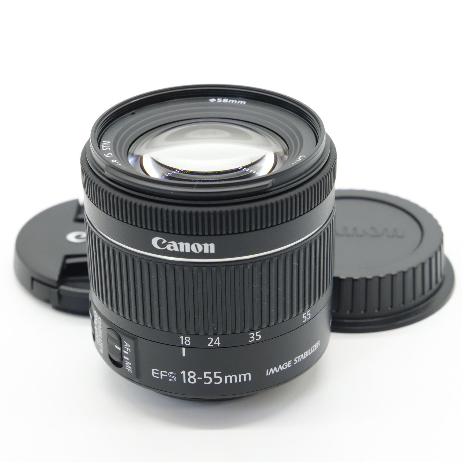 ほぼ Canon 標準ズームレンズ EF-S18-55mm F4.0-5.6IS STM APS-C対応