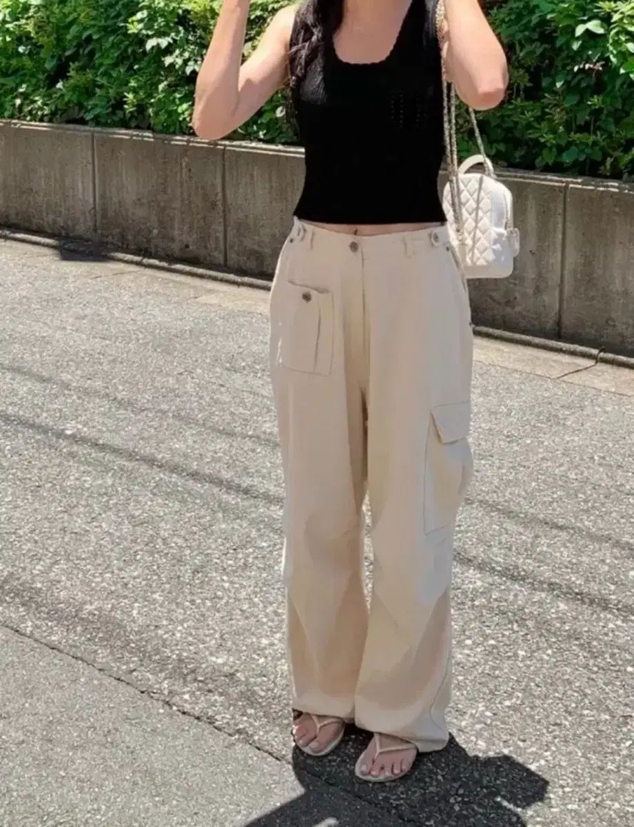 S ー M ヴェルニ サンド カーゴ パンツ