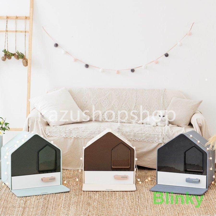 猫のトイレ ペット かわいい ネコ ねこ 掃除がペスラー 猫トイレ スライド式 トイレ フルカバー 引き出し式 おしゃれ