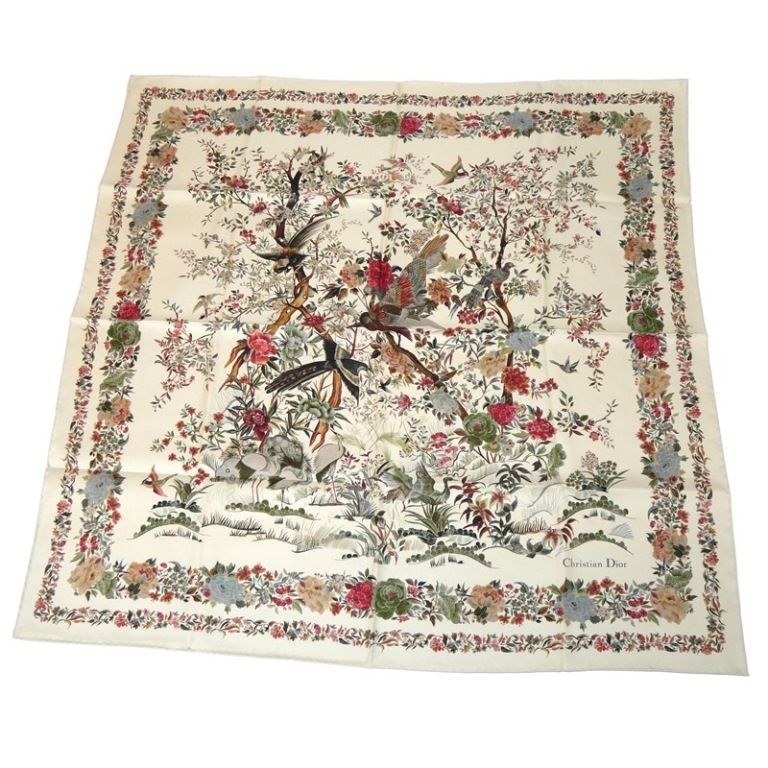 ディオールJARDIN D'HIVER 90 スカーフ Christian Dior - 新品 ディオールJARDIN D'HIVER 90 スクエア