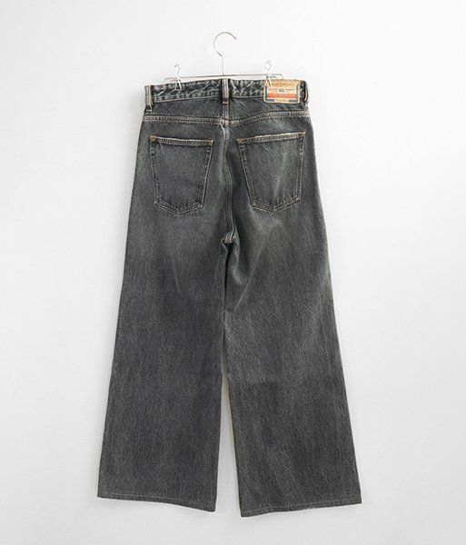 ♥ DIESEL ◆1996 D-sire 007f6 ダメージ デニムパンツ 黒 W25 定価5.3万円 ルーズフィット ワイド ジーンズ ディーゼル ◆Y101