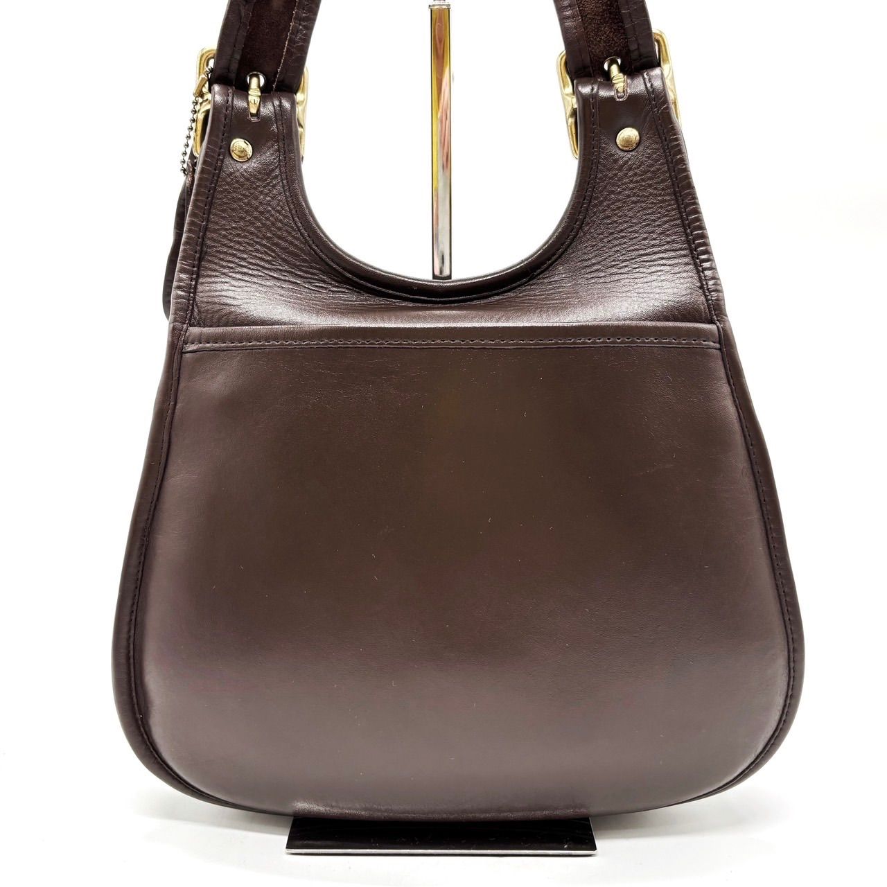 COACH オールドコーチ ショルダーバッグ フラップ バックル ゴールド金具