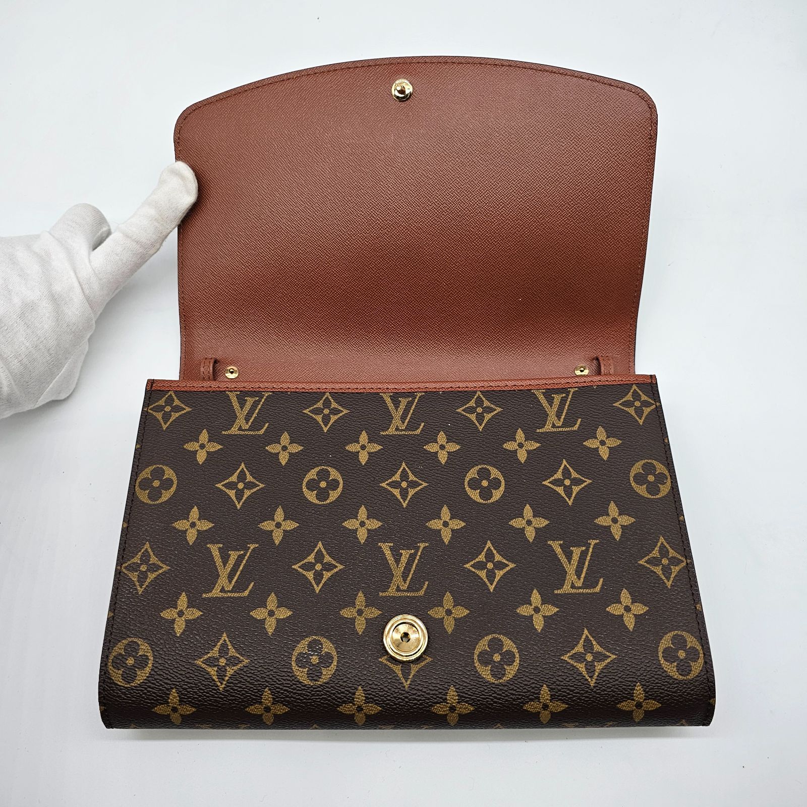 超美品】Louis Vuitton モノグラム ボルドー 斜め掛け ショルダー 