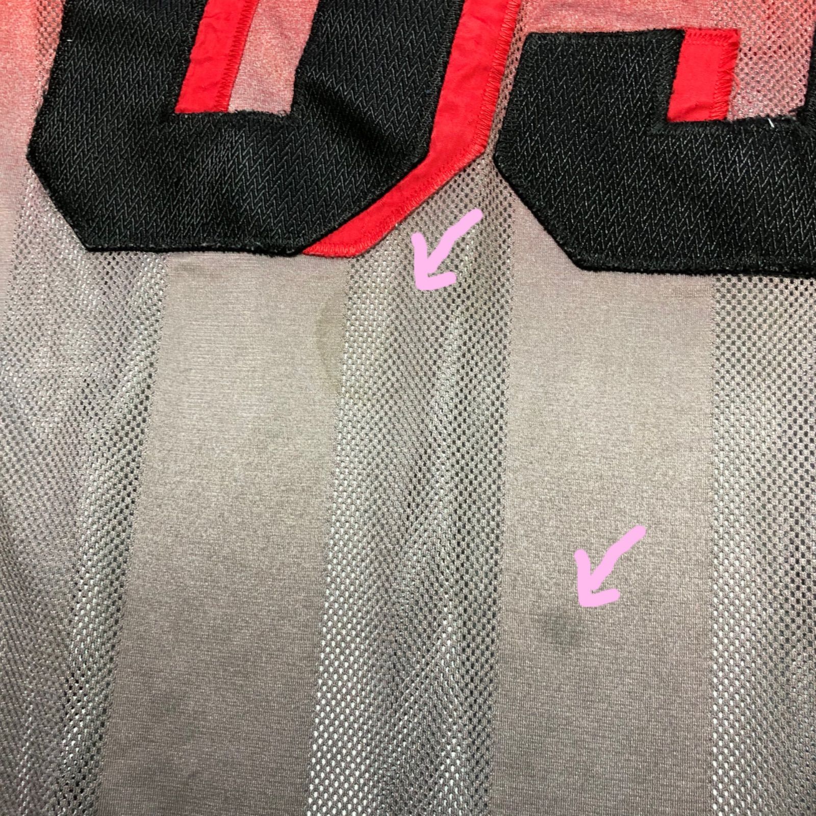 90sビンテージ FUBU 05 グラデーションフットボールジャージ Mens Vintage 90s FUBU Sport 05 Gray Football Jersey Size 2XL