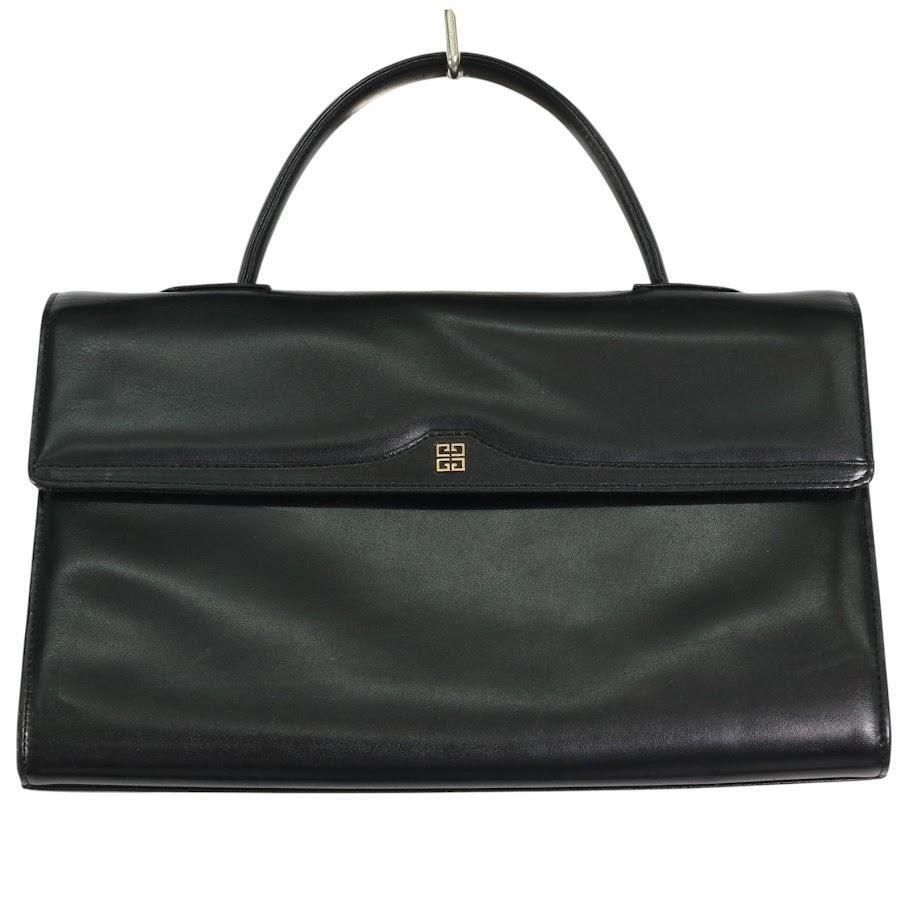 専用ジバンシー ハンドバッグ 4G レザー ブラック フラップ フォーマル GIVENCHY ジバンシー ジバンシィ フォーマル ハンドバッグ 黒