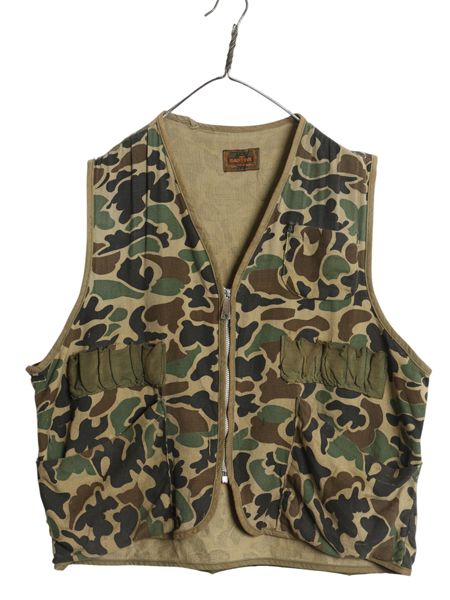 70's 80's SAFTBAK ダックハンターカモ ハンティングベスト お得なクーポン配布中!】 70s SAFTBAK ダックハンター カモ