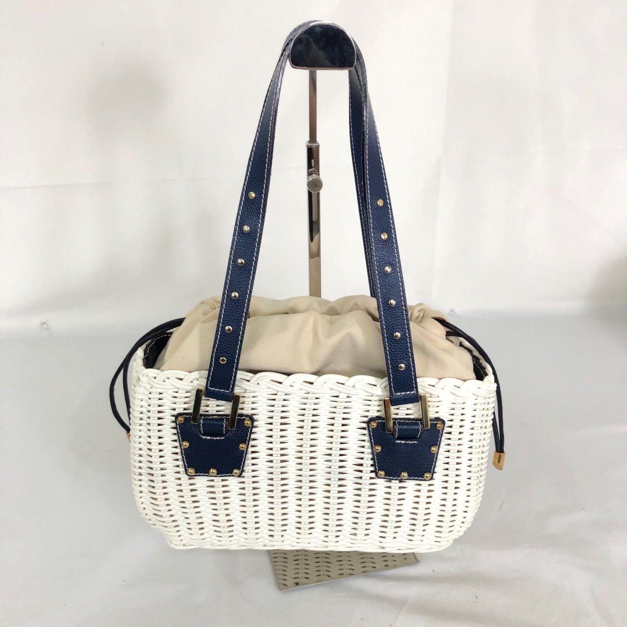 GINZA Kanematsu 銀座かねまつ かごバッグ ハンドバッグ 巾着 箱