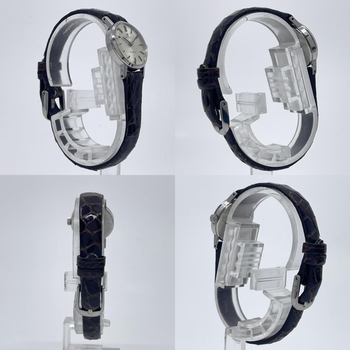 稼働品】OMEGA オメガ ジュネーブ 腕時計 レディース 手巻き 