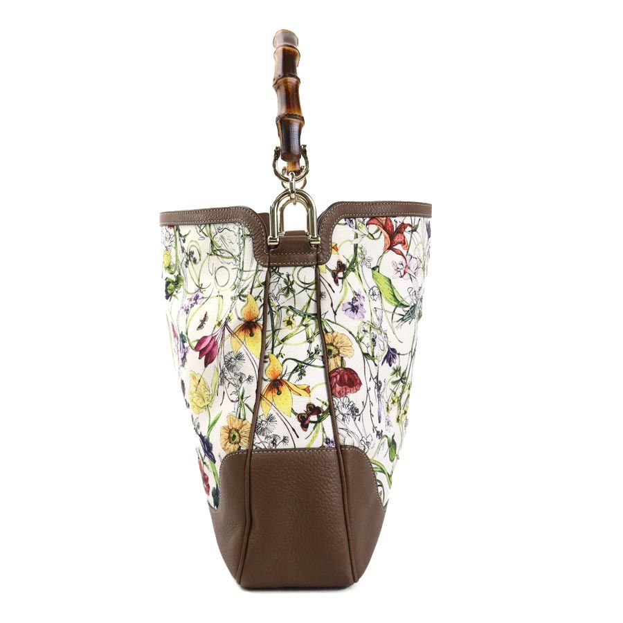グッチ GUCCI ショルダーバッグ ハンドバッグ バンブー フローラ