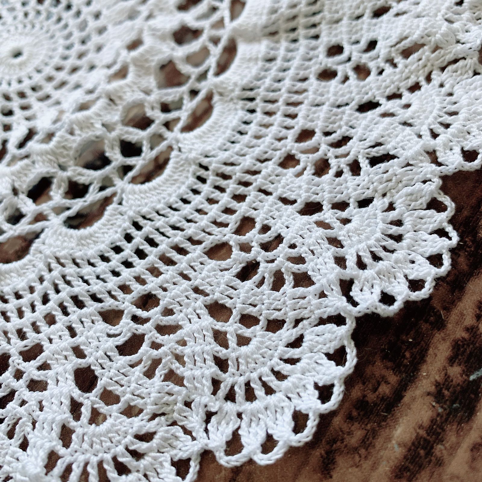 ハンドメイド レース編み ドイリー - メルカリ