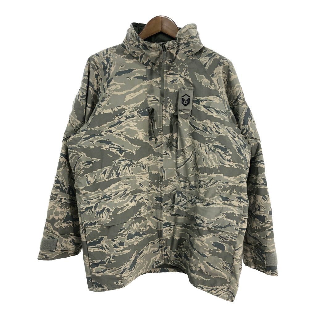 00年代 米軍実物 U.S.AIRFORCE APECS GORETEX パーカージャケット ミリタリー ABUカモ (メンズ LARGE REGULAR) 中古 古着 S4777