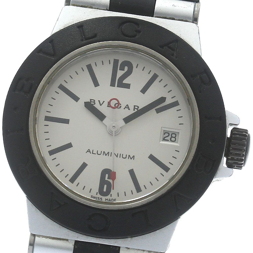 ブルガリ BVLGARI AL29TA アルミニウム デイト クォーツ レディース_878397