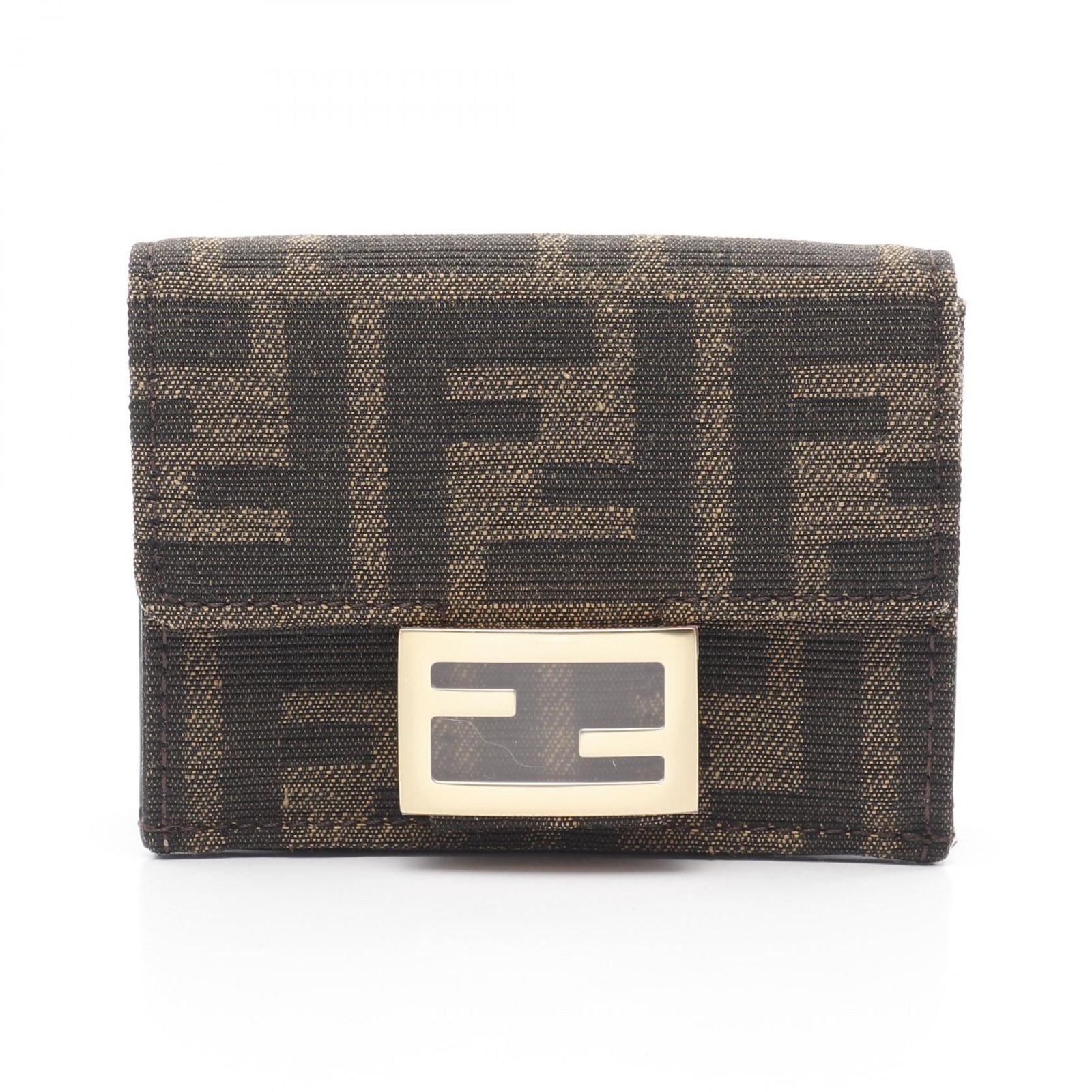 FENDI フェンディ バゲット ズッカ 三つ折り財布
