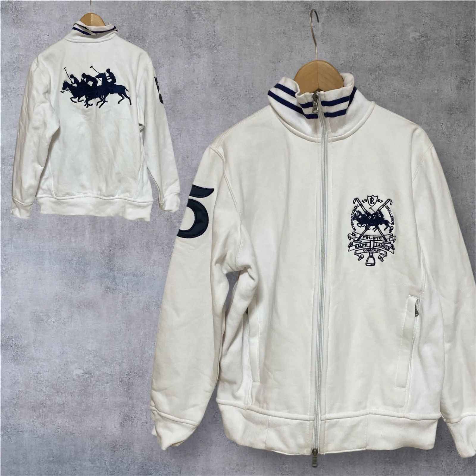 商品番号あ-30 Polo by Ralph Lauren ポロ ラルフローレン ジャケット ジップアップ ビックポニー Sサイズ