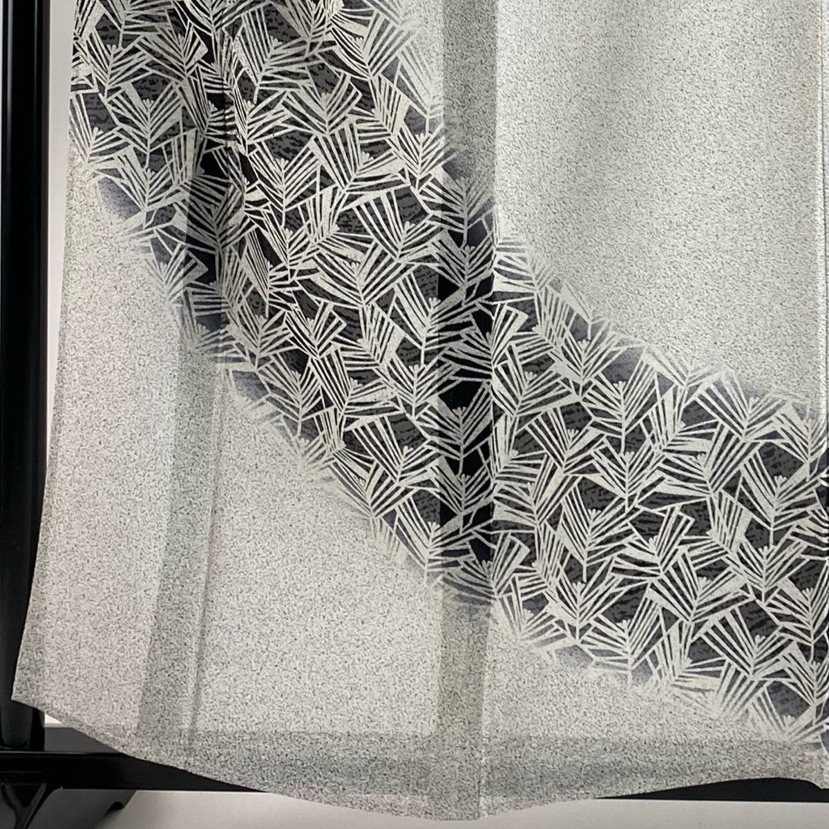 訪問着 身丈157.5cm 裄丈66cm M 薄物 紗 若松 幾何学模様 ぼかし 