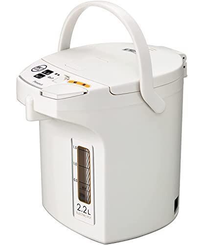 容量2.2L ピーコック 電気ポット 2.2L 【WEBモデル】 簡単操作 保温ポット 湯沸かし ポット 保温機能 電動給湯 空焚き防止 2.2リットル 湯沸かしポット ホワイト WMJ-22 WA