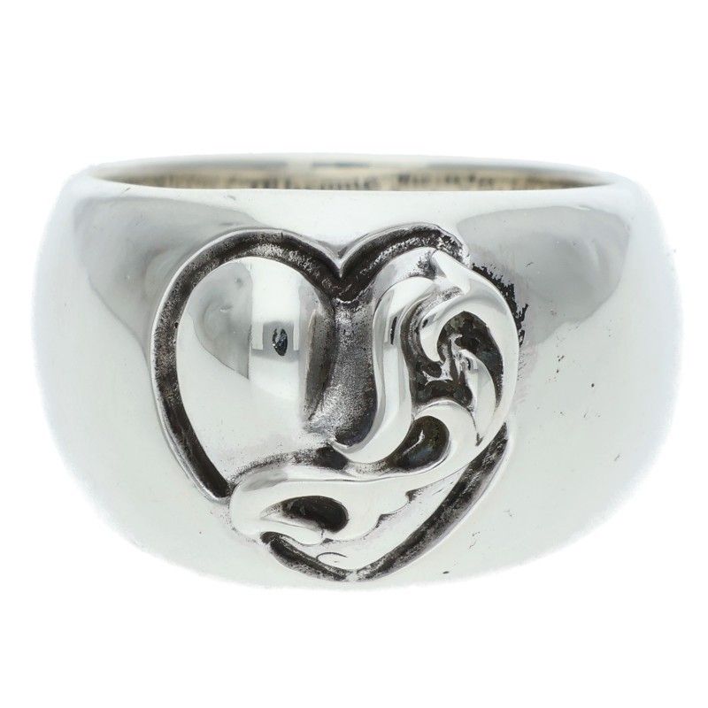 クロムハーツ HEART IN BAND ハートインバンド シルバーリング メンズ 8号