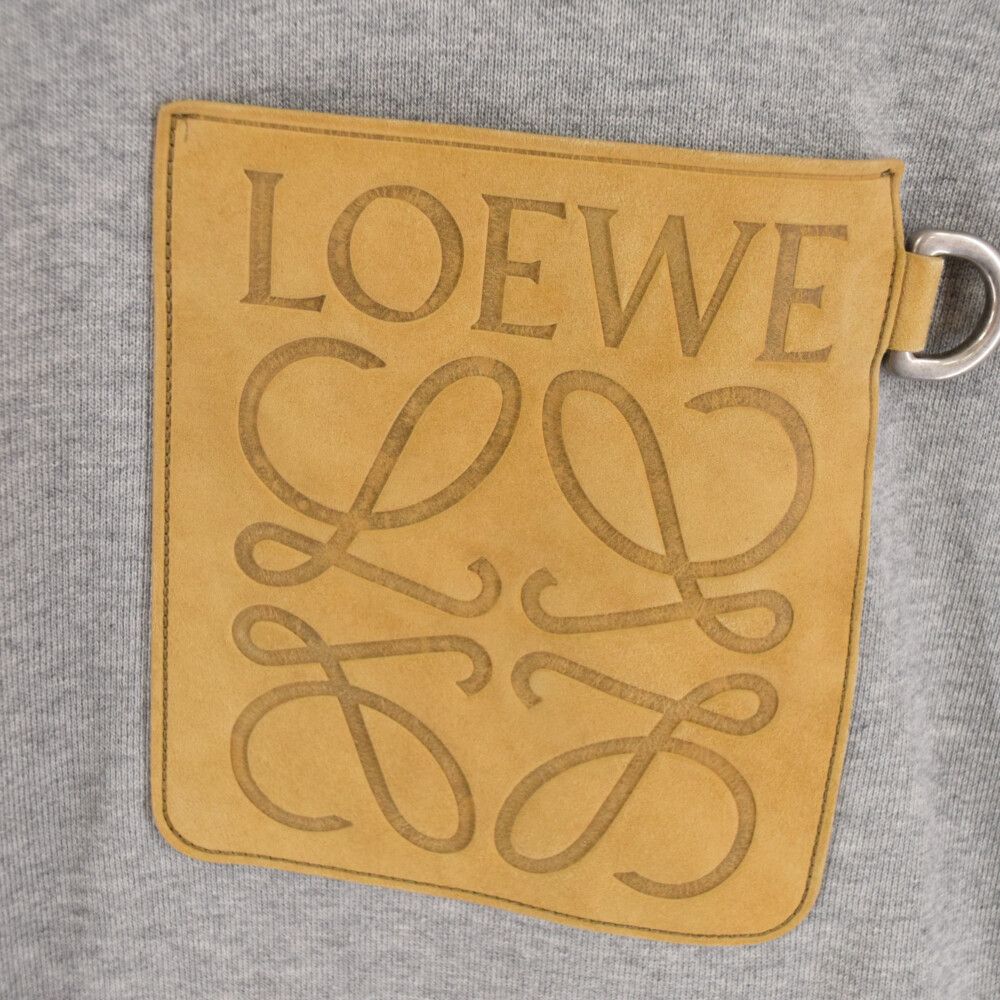 LOEWE (ロエベ) Anagram Leather Patch Pullover Parka アナグラムロゴ