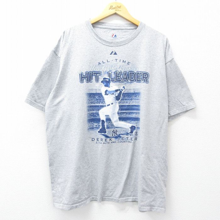 Majestic 90s USA MLB ヤンキース　デレクジーター　Tシャツ Majestic 90s USA MLB ヤンキース デレクジーター Tシャツ