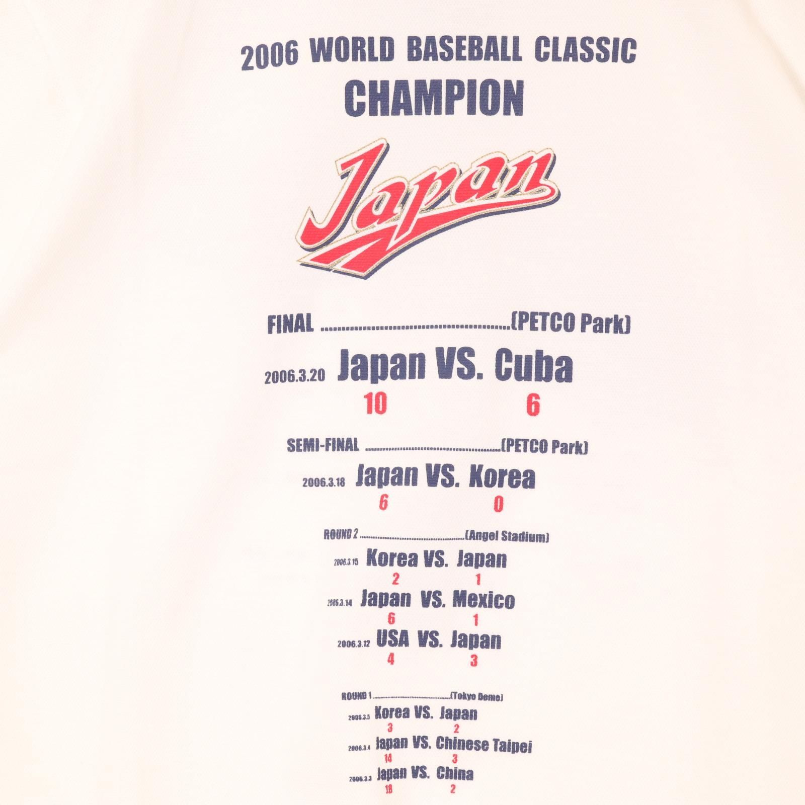 MIZUNO ミズノ WBC 2006年 優勝記念 Tシャツ侍ジャパン 表記サイズL 