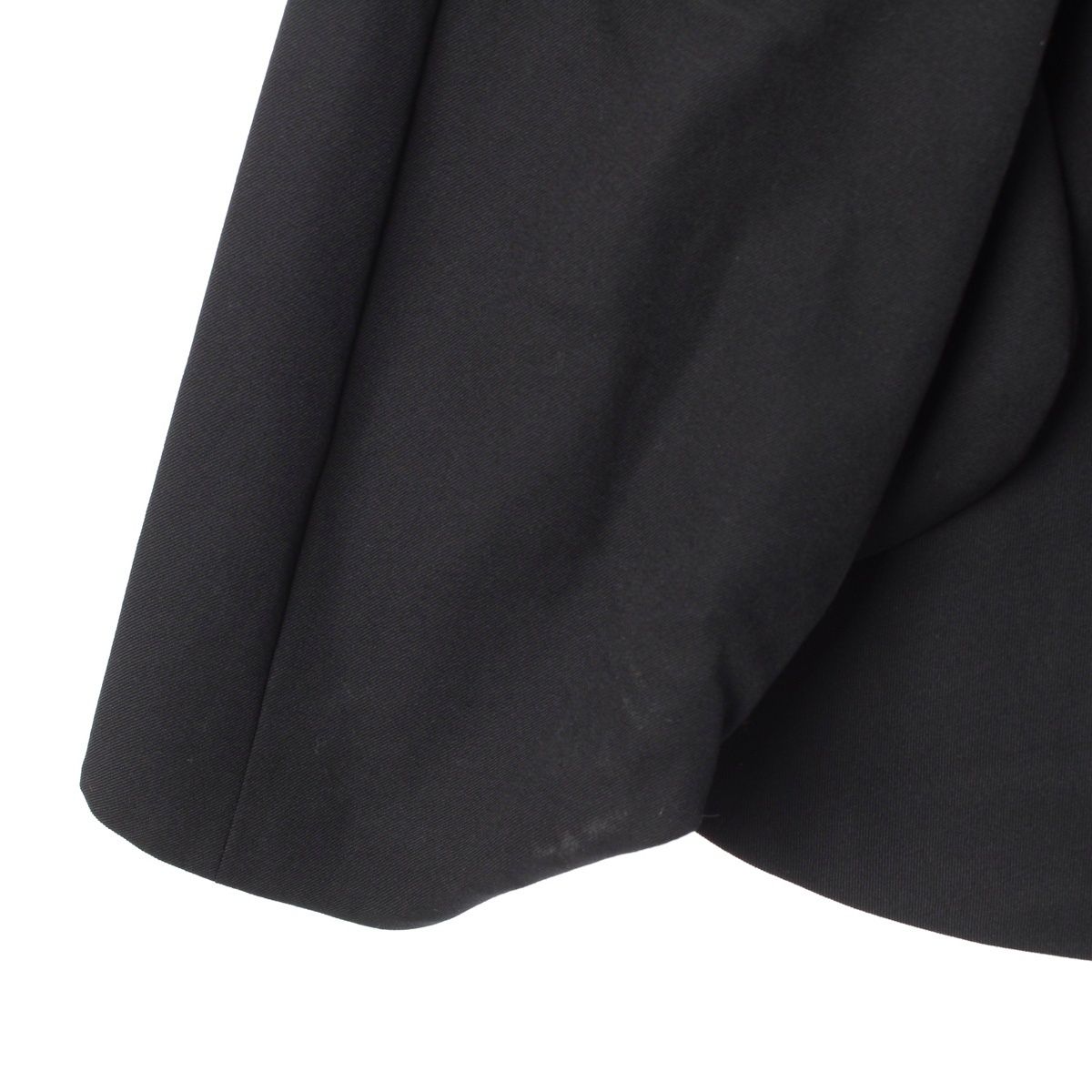 コムデギャルソン コムデギャルソン 23AW コムコム ウール 吊り ワンショルダー フ スカート ボトムス RL-A006 ブラック XS GULLKHAN_COM