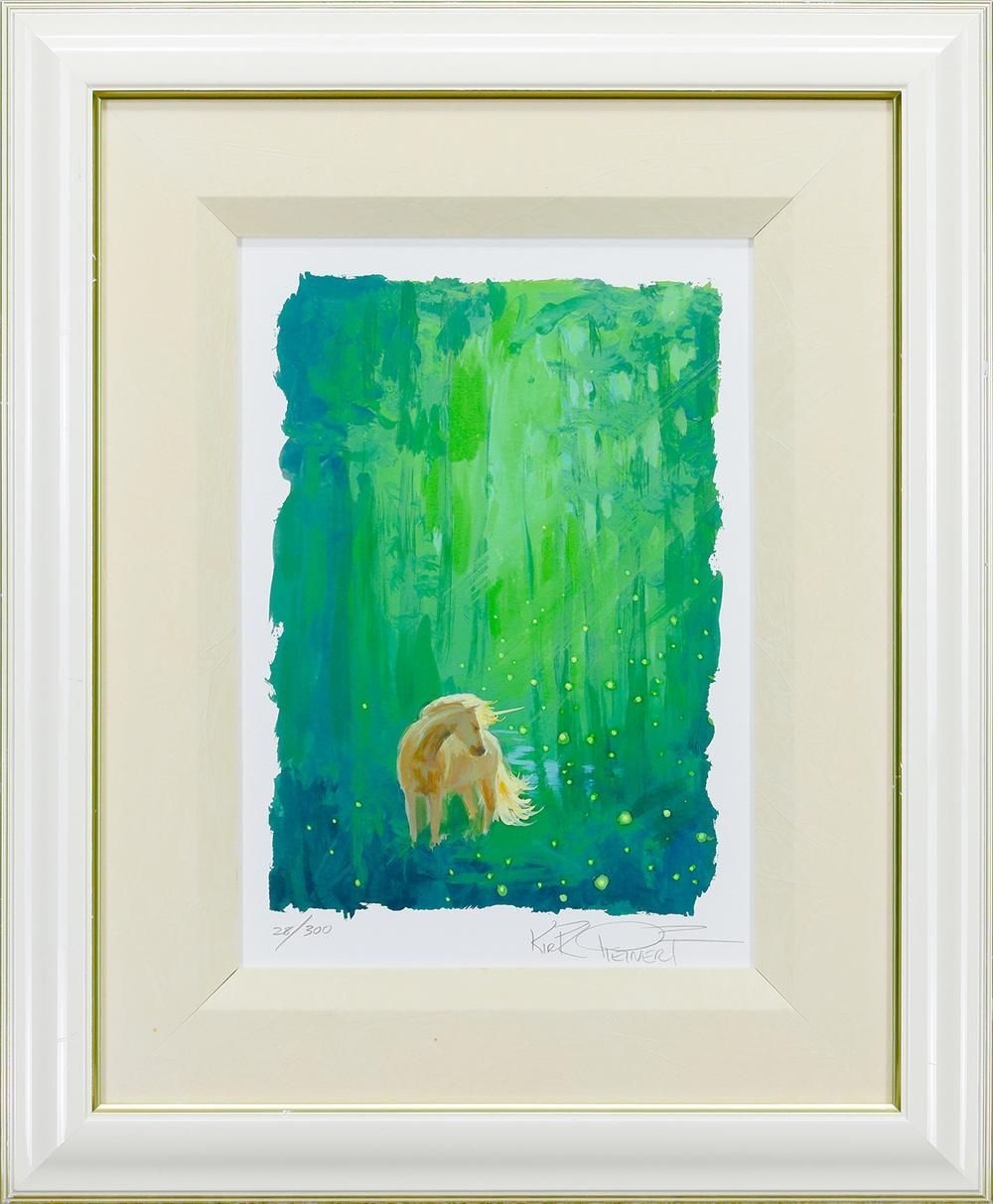 真作 WISH カーク レイナート Kirk Reinert ユニコーン＆ファイアフライ シルクスクリーン 直筆サイン 証明シール 25092625