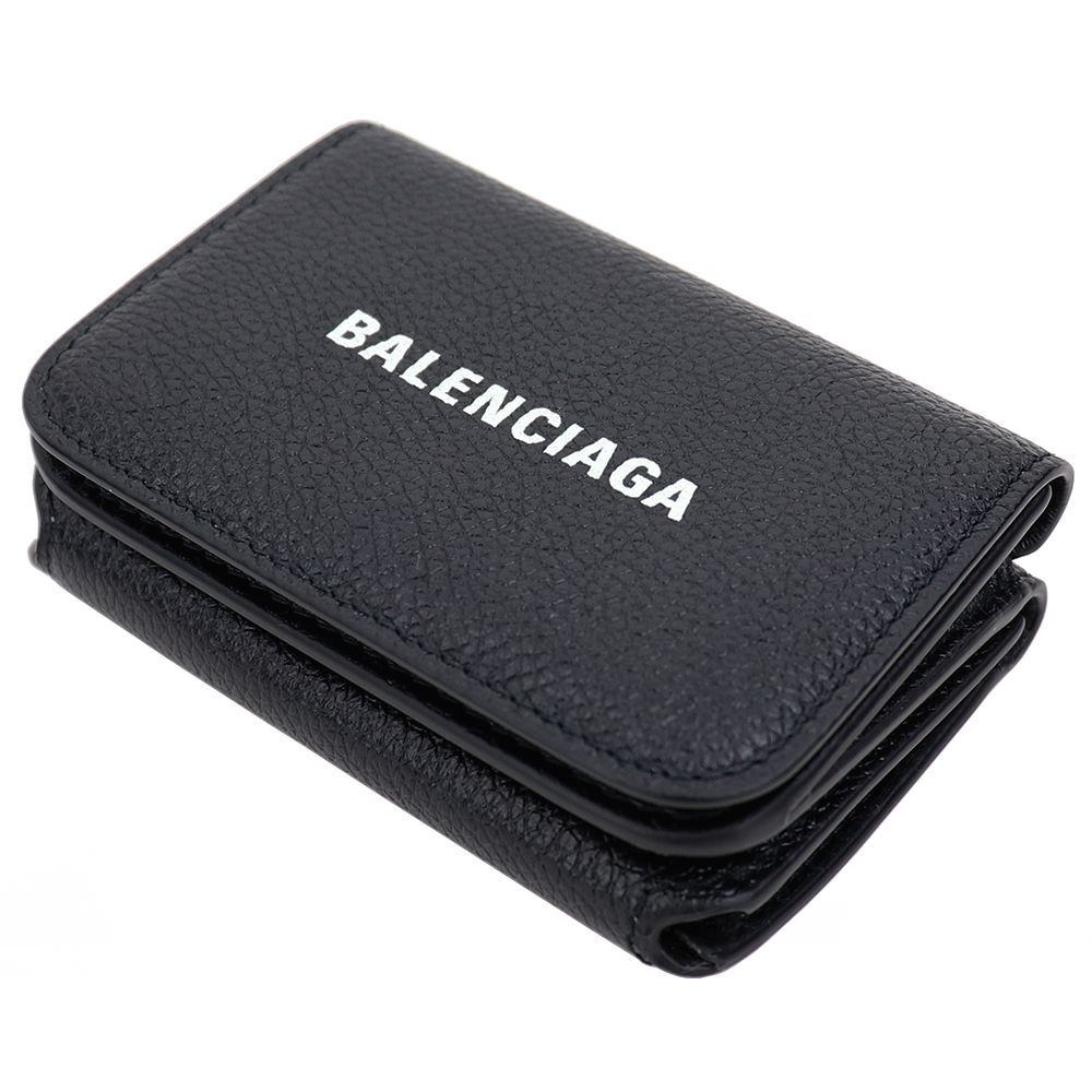 バレンシアガ 財布 三つ折り BALENCIAGA ブラック 593813 1IZIM 1090