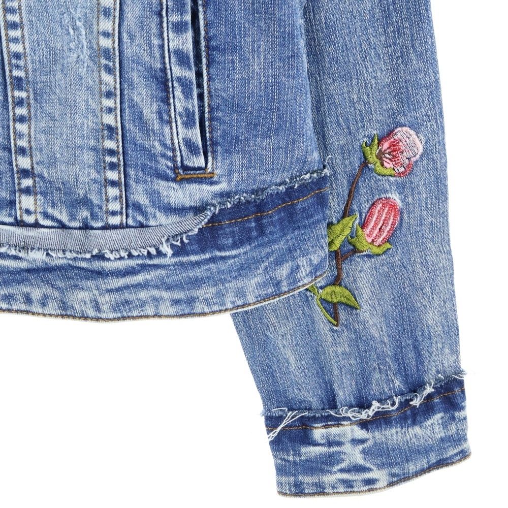 Desigual デシグアル デニムジャケット Gジャン ATHLAS 刺繍 花柄 