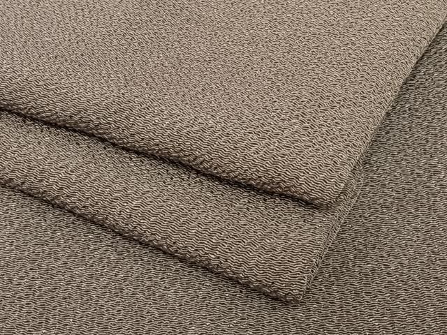 平和屋着物●上質な色無地 鳩羽鼠色 鬼しぼ縮緬 正絹 AABB6372zg