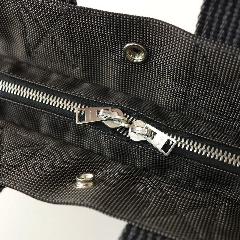 美品 定番アイテム エルメス HERMES エールラインPM キャンバストート
