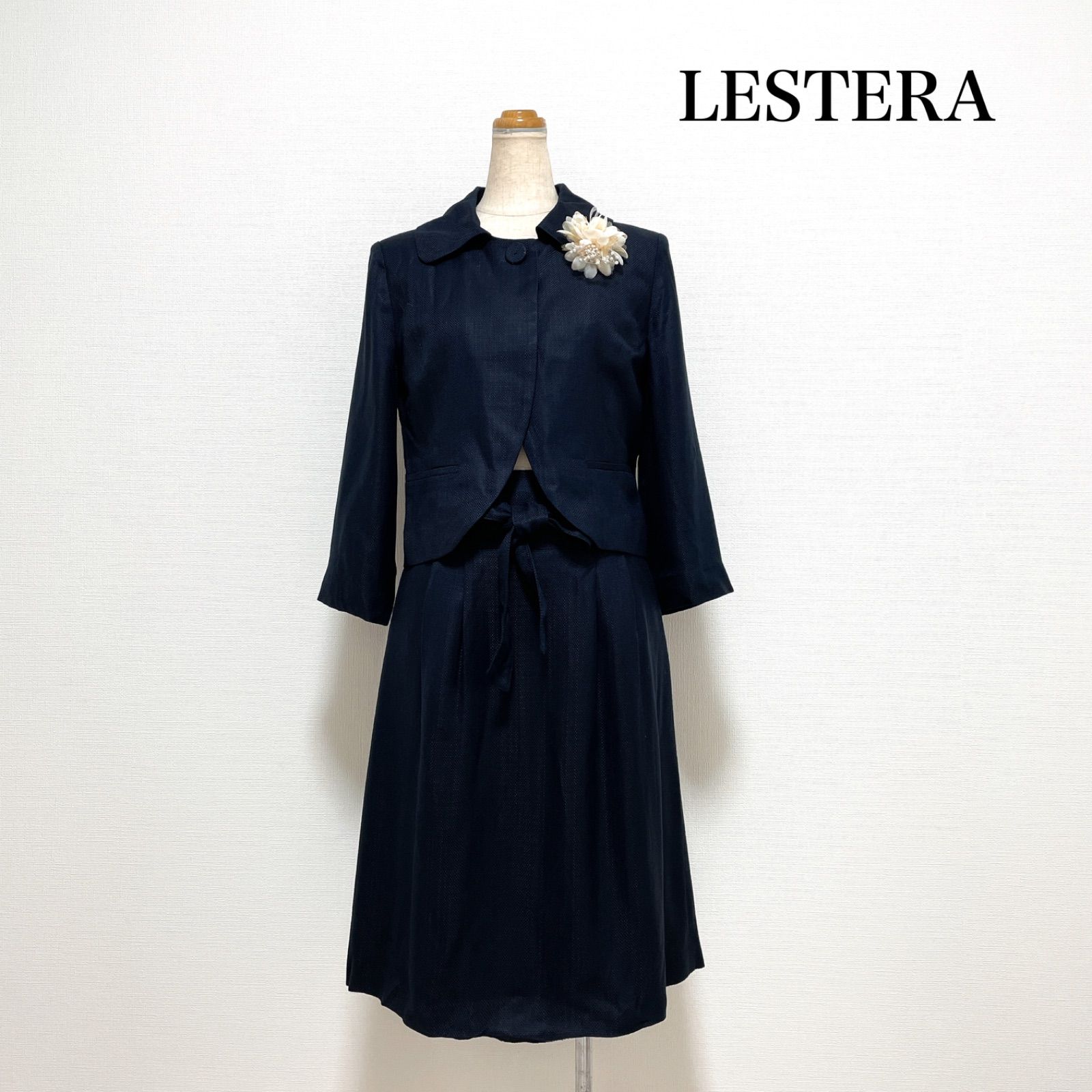 LESTERA】レステラ フォーマルスーツ/紺色 入学式,卒業式,セレモニー-