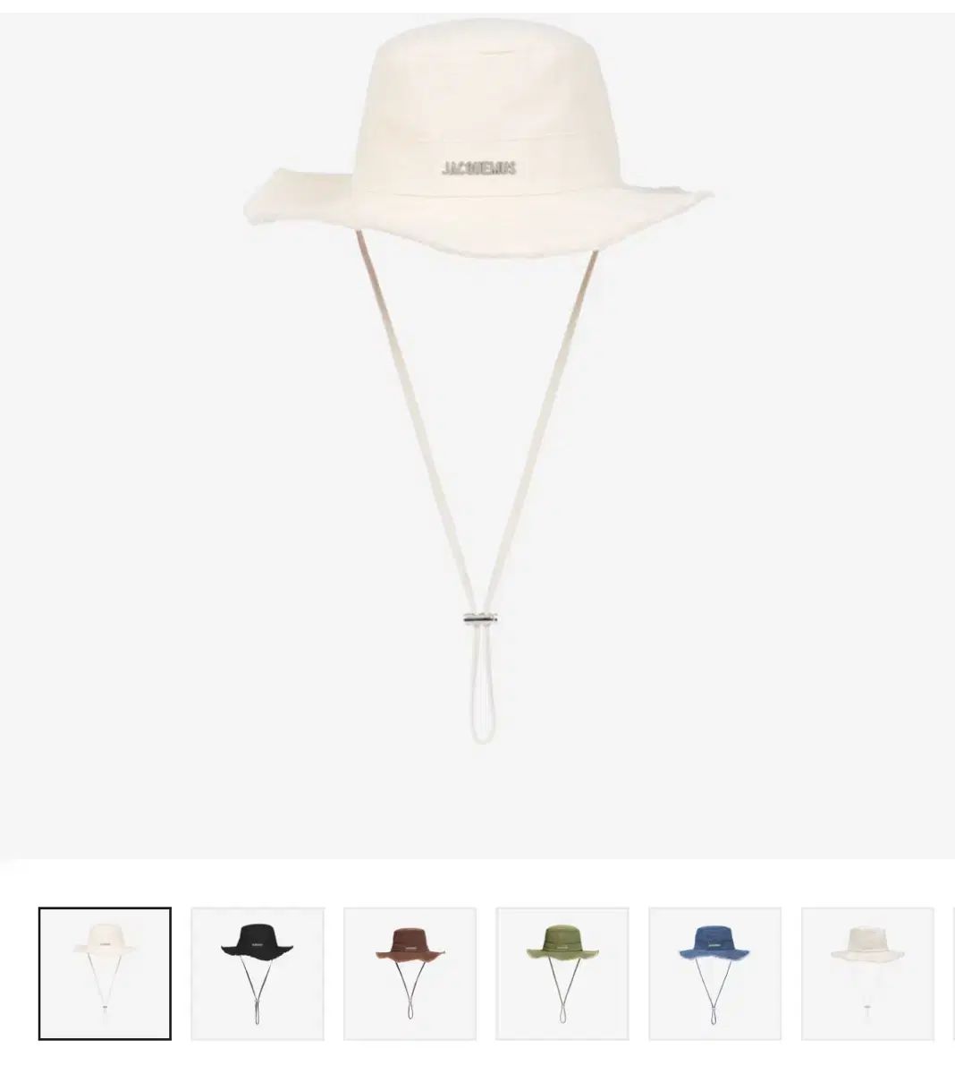 Jacquemus ジャックムス アーティチョーク バケットハット オフホワイト 56