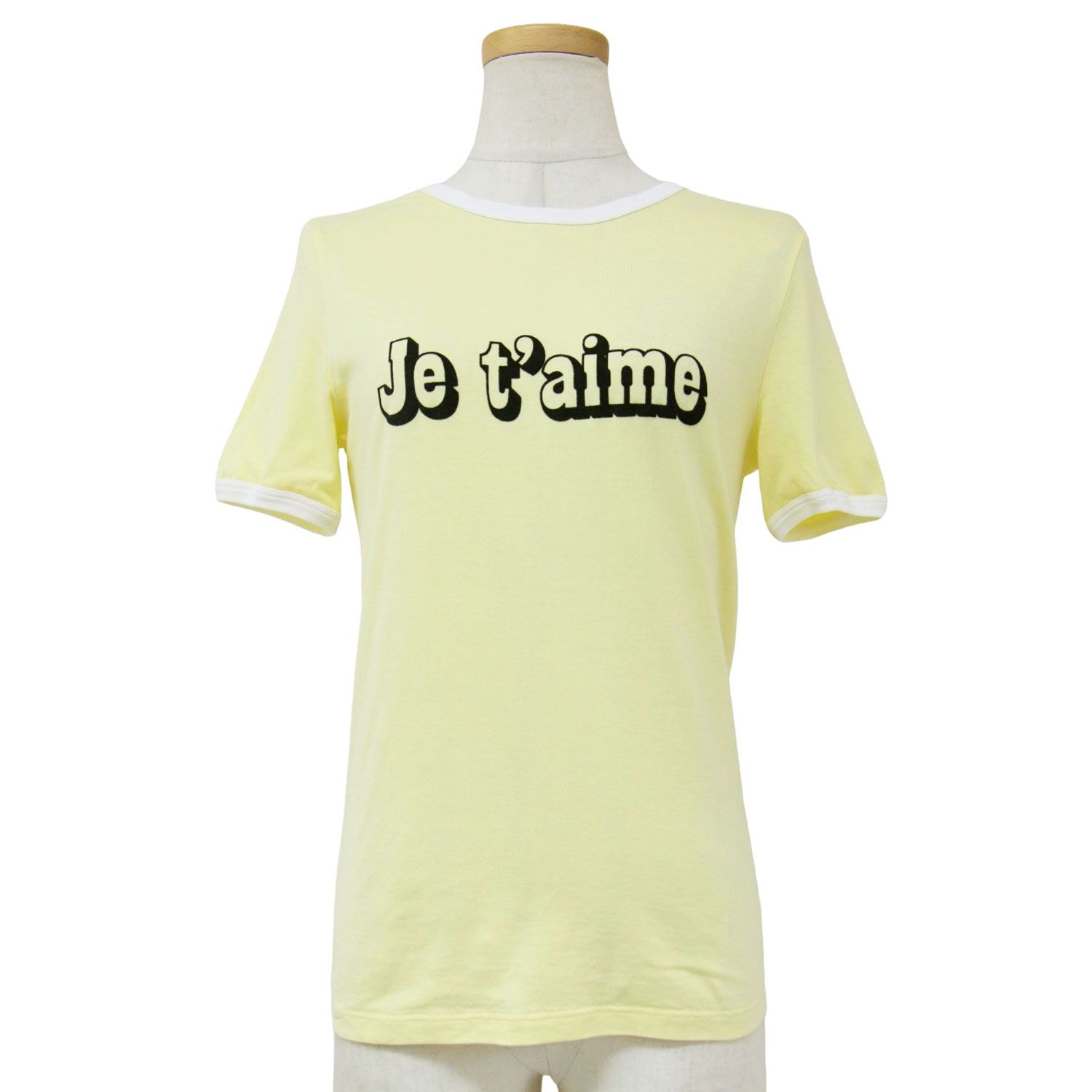美品 CELINE セリーヌ Tシャツ ライトイエロー サイズ:XS Je 美品 CELINE セリーヌ Tシャツ ライトイエロー サイズ:XS Je