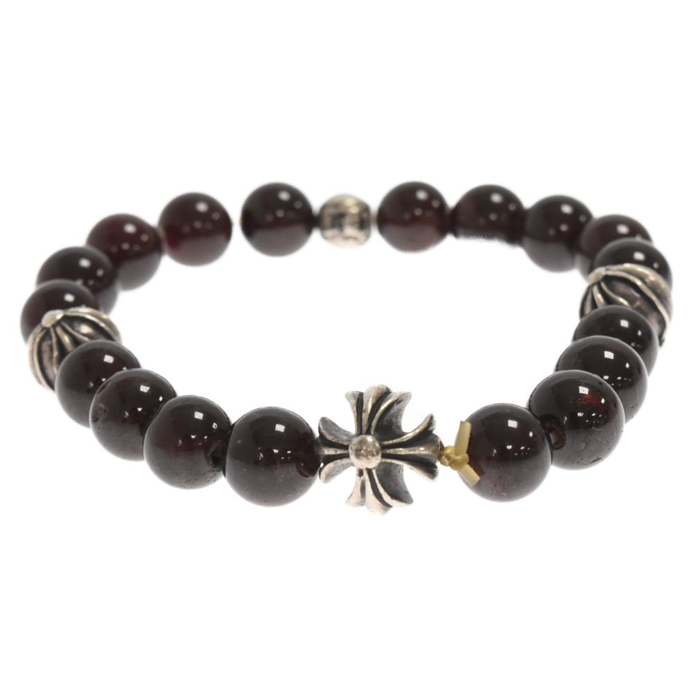 CHROME HEARTS (クロムハーツ) 8mm BEAD ガーネットビーズブレスレット