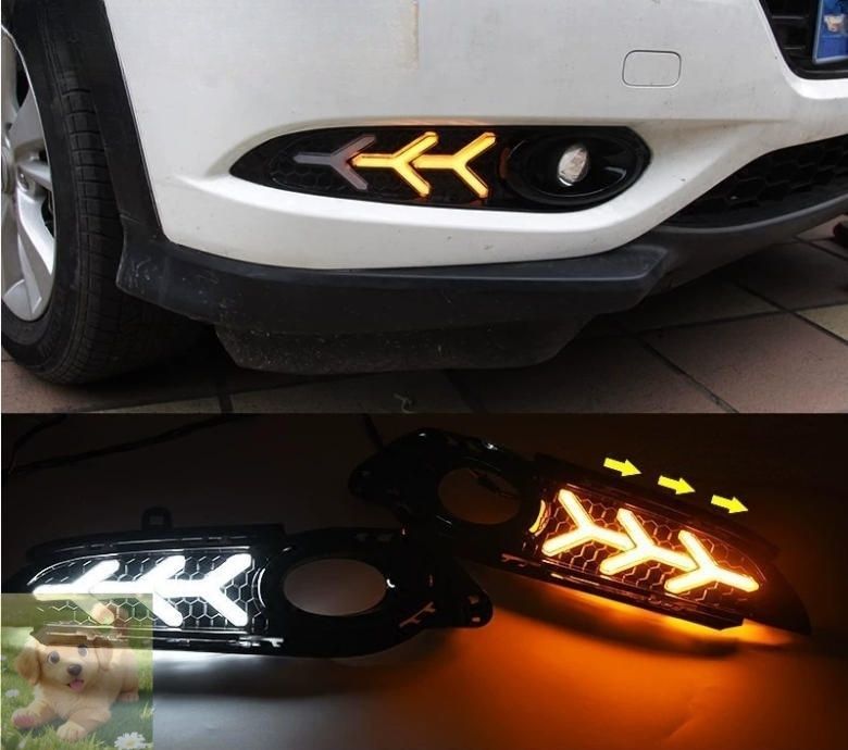 ホンダ ヴェゼル RU1 2 3 4 前期 2013－2017年 フロントフォグランプ ディライト 外装カスタム サイド2P